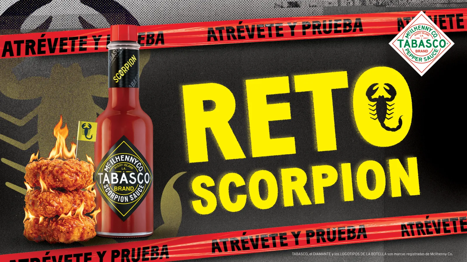 Reto Scorpion: el reto picante del festival, con salsa Tabasco Scorpion