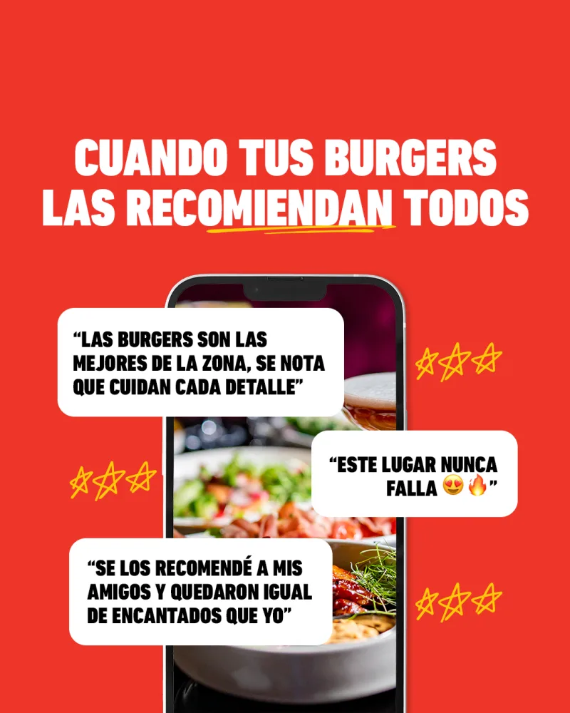 Una hamburguesa de Heinz Selection lista para probar